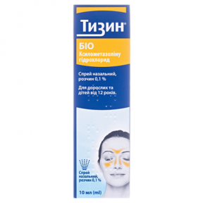 Тізин біо спрей наз.0,1% 10мл