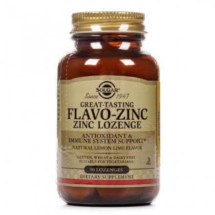 Солгар Флаво-цинк пастилки, 50 шт.