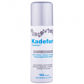 Кадефорт порошковий спрей (аерозоль) для загоєння ран, 125 мл