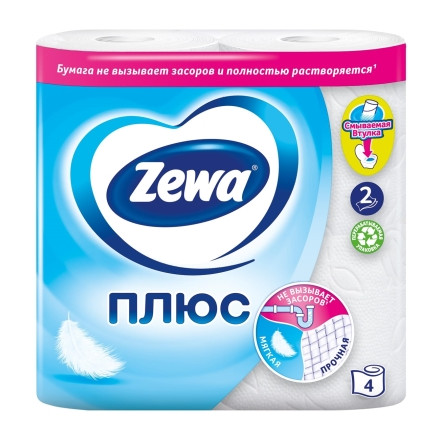 Зева+ папір туалетний №4