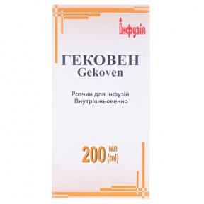 Гековен розчин для інфузій, 200 мл