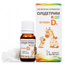 Олідетрим Кідс краплі оральні з вітаміном Д3 по 600 МО, 10 мл