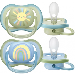 Avent пустушка Ultra-Air/декор 0-6 міс 2шт д/хлоп. SCF085/58