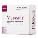 Метамін таблетки від діабету по 1000 мг, 60 шт.