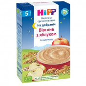 Каша молочна дитяча Hipp (Хіпп) вівсяна з яблуком На добраніч, 250 г