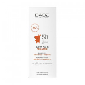 BABE PEDIATRIC Дитячий сонцезахисний супер флюїд SPF 50 з пантенолом і пребіотиком 50 мл
