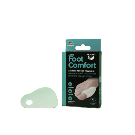 Фут комфорт захисна гелева подушка при вальгусн.деформ.великого пальця стопи (1шт) р.універ